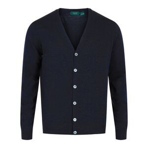 Slowear Zanone Slim Fit Cardigan Blue Mens